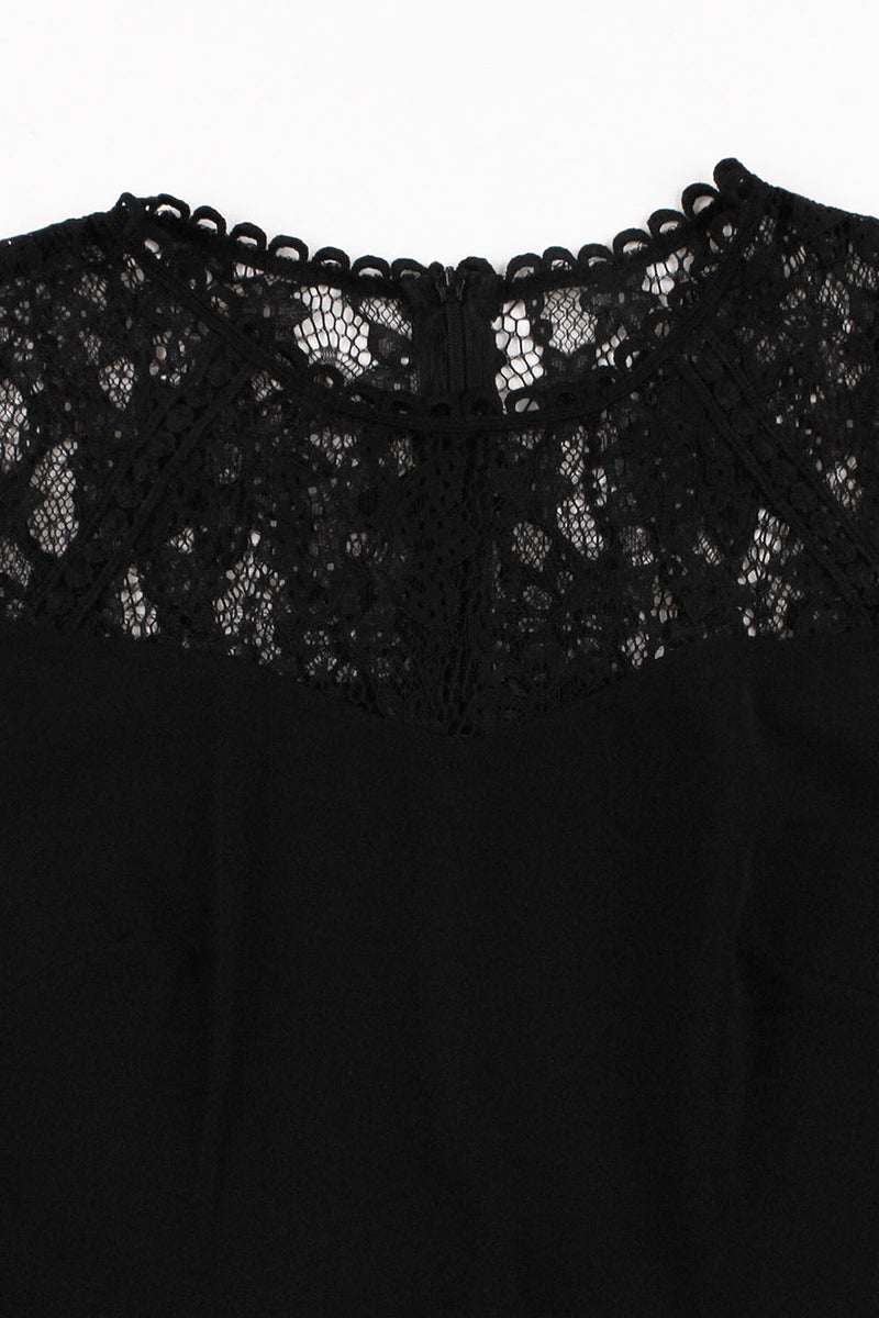 Load image into Gallery viewer, Black Swing 1950-tallet kjole med blonder