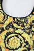 Load image into Gallery viewer, One Piece Green Trykt High Waist badetøy med strandskjørt