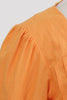 Load image into Gallery viewer, Oransje halvermer Firkantet hals kjole fra 1950-tallet
