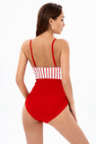 Stripe Spaghetti stropper One Piece Badetøy