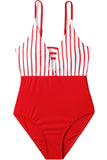 Stripe Spaghetti stropper One Piece Badetøy