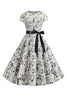 Load image into Gallery viewer, En linje trykt Swing 1950-tallet kjoler
