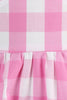 Load image into Gallery viewer, Halter Plaid ermeløse rosa vintage jentekjoler