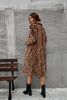 Load image into Gallery viewer, Brown Leopard Trykt Faux Fur Long Women Coat