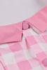 Load image into Gallery viewer, En linje Halter Neck Rosa rutete rosa kjole fra 1950-tallet