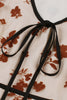 Load image into Gallery viewer, En linje V Neck Aprikos Vintage kjole med Appiques