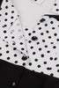 Load image into Gallery viewer, A Line Halter Neck Polka Dots Svart kjole fra 1950-tallet
