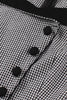 Load image into Gallery viewer, Plaid Black Swing 1950-tallet kjole med knapper