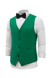 grønn single breasted sjal lapel menns dress vest