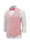 rosa single breasted sjal lapel menns dress vest