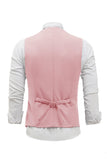 rosa single breasted sjal lapel menns dress vest