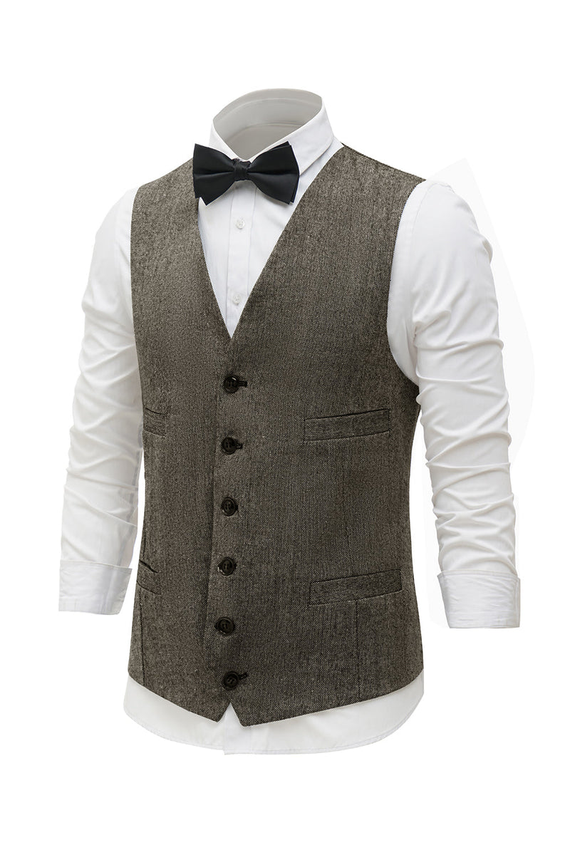 Load image into Gallery viewer, kaffe single breasted sjal lapel menns dress vest