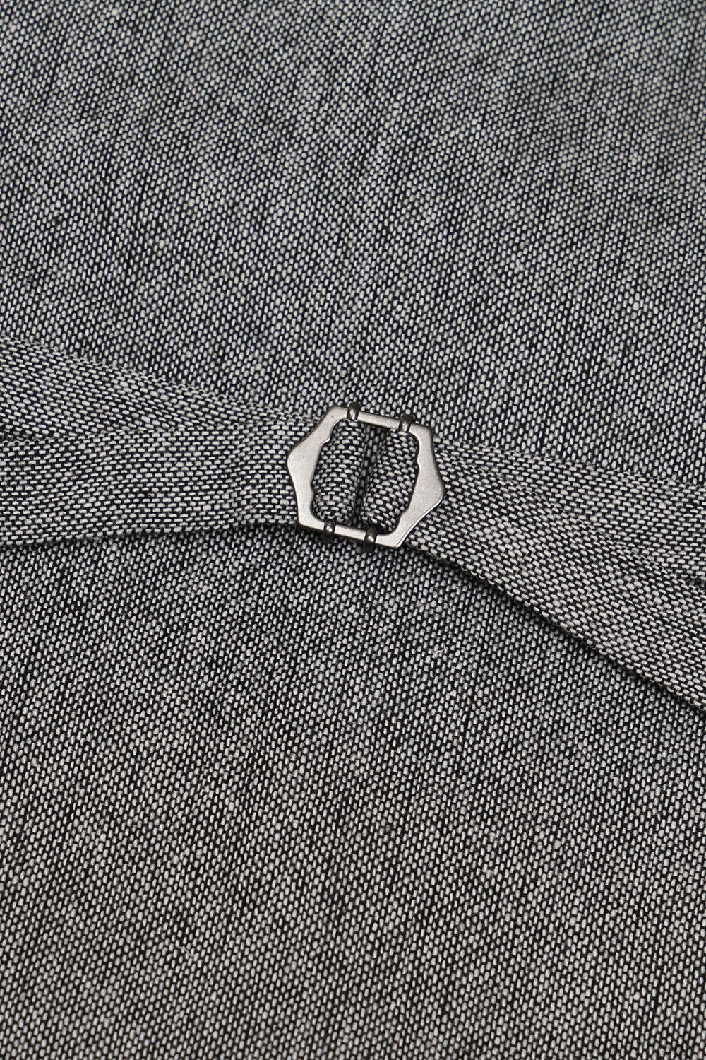 grå solid single breasted sjal lapel menns dress vest