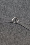 grå solid single breasted sjal lapel menns dress vest