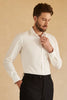Load image into Gallery viewer, Lange ermer Hvit solid dressskjorte for menn