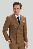 Khaki Menn 2 stykke Slim Fit Tuxedo & Dress