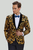 Load image into Gallery viewer, menns blazer slank passform solid en knapp business gull dress jakke