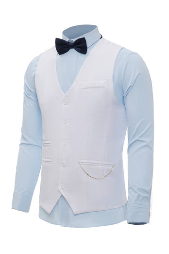 Burgunder Shawl Lapel Single Breasted menn Suit Vest