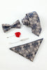 Load image into Gallery viewer, marine menns jacquard 5-delt tilbehør sett slips og sløyfe lomme firkantet blomst jakkepinne slips klipp