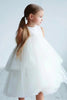 Load image into Gallery viewer, Tiered Boat Neck Svart Flower Girl Dress