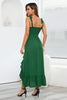 Load image into Gallery viewer, Spaghetti stropper grønn sommerkjole med belte