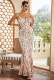 Paljetter Skjede Blush Sparkly Prom Dress