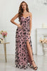 Load image into Gallery viewer, A-Line Mauve Prom kjole med Slit