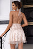 Load image into Gallery viewer, Halter Champagne Cocktail Dress med paljetter