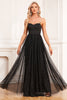 Load image into Gallery viewer, Svart A-Line Spaghetti stropper Long Prom Dress