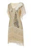 Load image into Gallery viewer, 1920-tallet vintage paljett frynse kjole