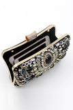 svart beaded skulder kjede kveld clutch