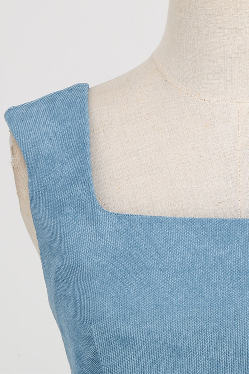 Load image into Gallery viewer, Gul Firkantet Hals 1950-tallet Kjole