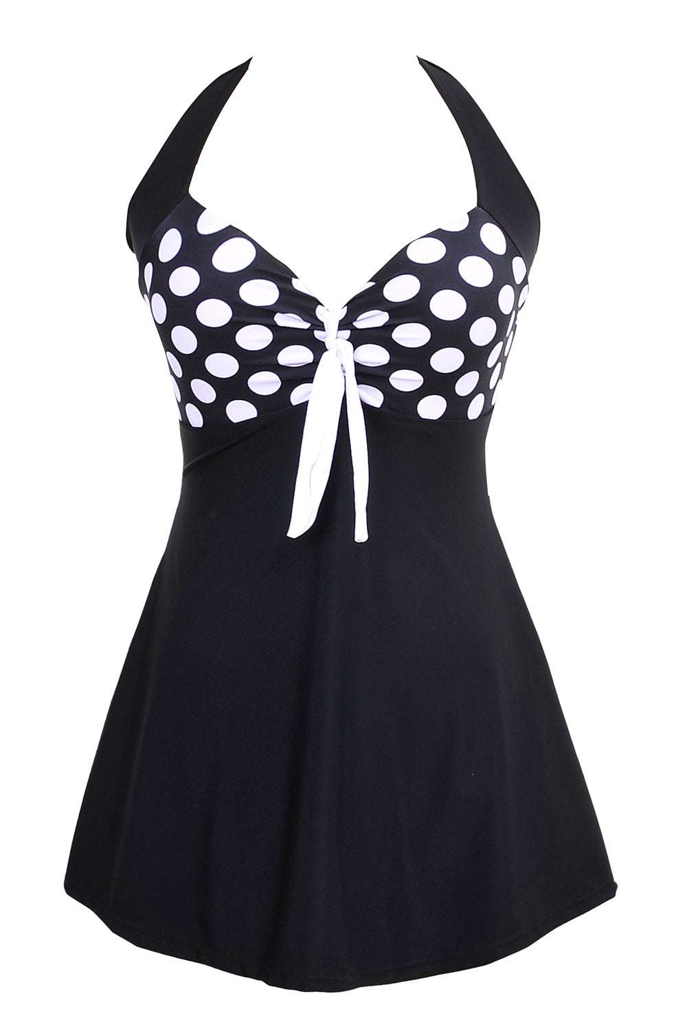 Svart Hvit Polka Dots Badetøy
