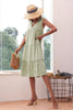 Load image into Gallery viewer, v nakke grønn sommer kjole