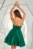 Load image into Gallery viewer, mørkegrønn kjæreste en linje hjemkomst kjole