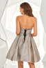 Load image into Gallery viewer, sølv grå kjæreste kort hjemkomst kjole