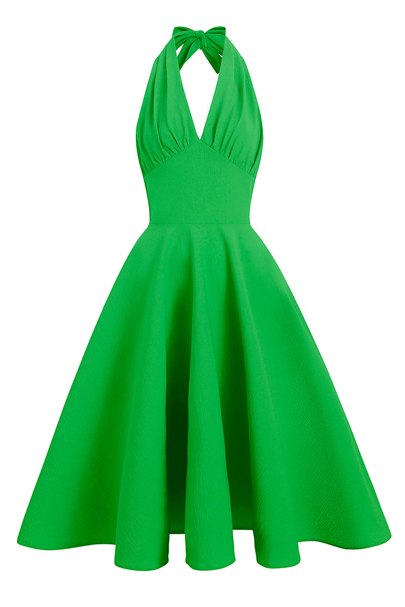Load image into Gallery viewer, grønn pin opp vintage 1950-tallet kjole