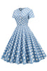 Load image into Gallery viewer, Polka Dots Swing 1950-tallet Kjole
