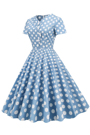 Polka Dots Swing 1950-tallet Kjole