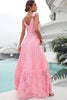 Load image into Gallery viewer, rosa blonder lang bryllup gjestekjole