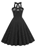 Halter Polka Dots Swing 1950-tallet Kjole