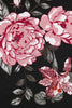 Load image into Gallery viewer, svart floral trykt vintage kjole med belte