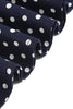 Load image into Gallery viewer, svart og hvit polka prikker vintage 1950-tallet kjole med bowknot