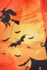Load image into Gallery viewer, V-Hals Langermet Jack-o-lantern Print Halloween Retro Kjole
