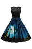 Load image into Gallery viewer, juvel hals halloween vintage kjole