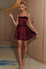 Load image into Gallery viewer, Velvet A-line Lace-up Back Cocktail Party kjole