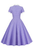 Load image into Gallery viewer, En Line V Neck Blush Vintage kjole med knapp