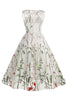 Load image into Gallery viewer, Jewel Neck Light Khaki Vintage kjole med broderi