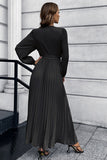 Langermer Ruffles Casual Dress med belte