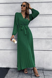 Langermer Ruffles Casual Dress med belte
